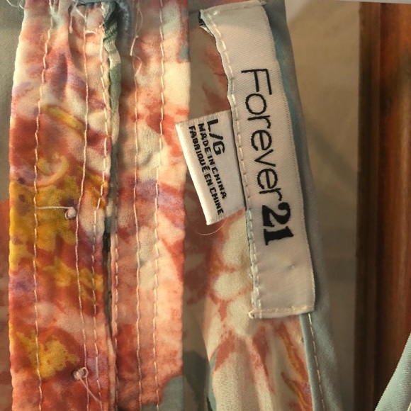 Forever 21 floral tank top Large - Picture 2 of 2